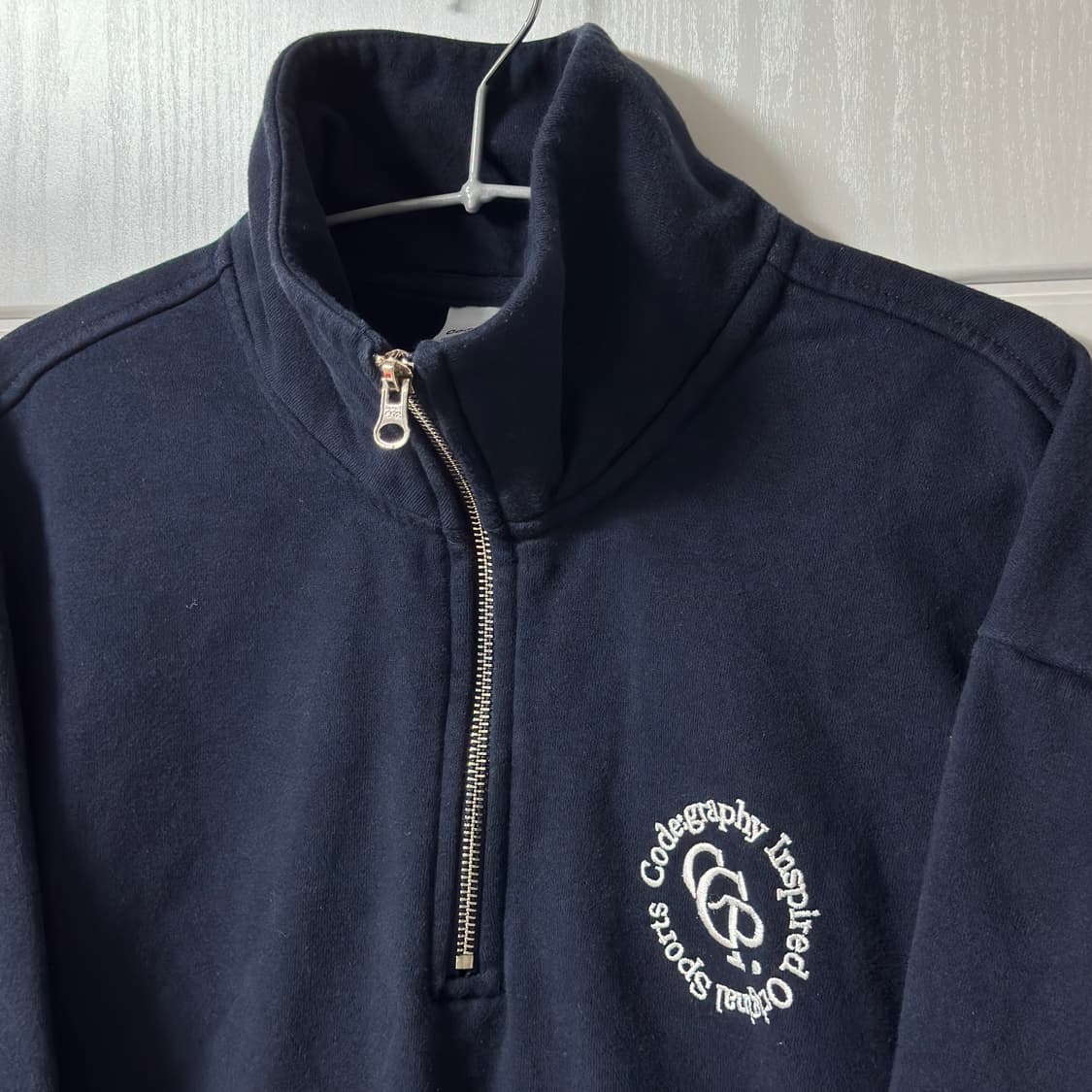 코드그라피 기모 반집업 상품이미지3