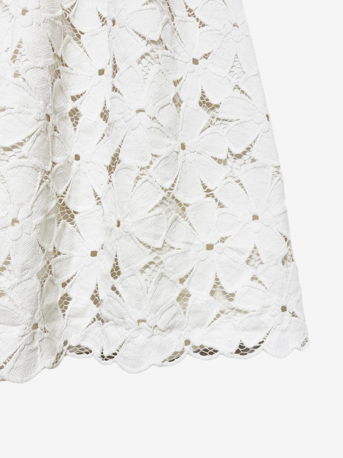 Floral Punching Midi Skirt - Ivory 상품이미지6