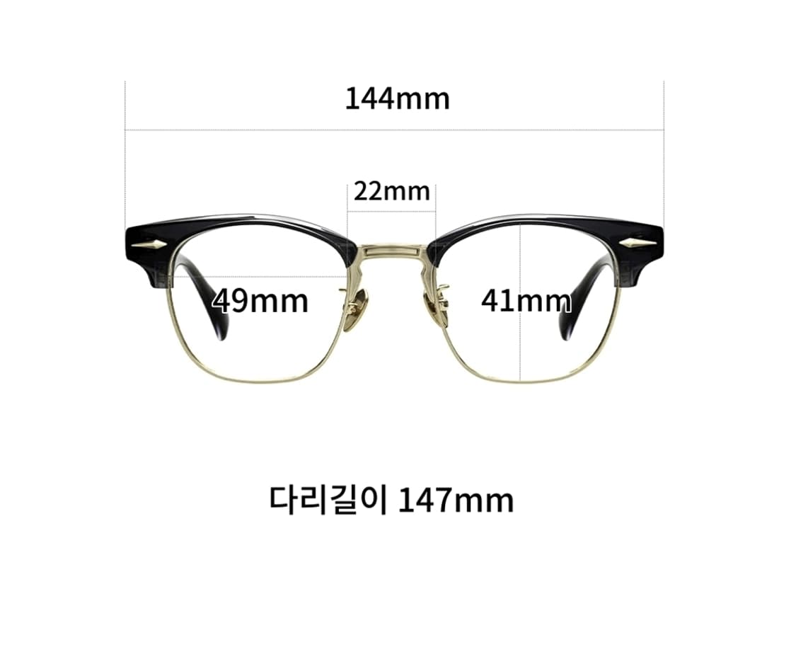 49사이즈의 하금테 (그레이/앤틱골드)새제품 상품이미지9