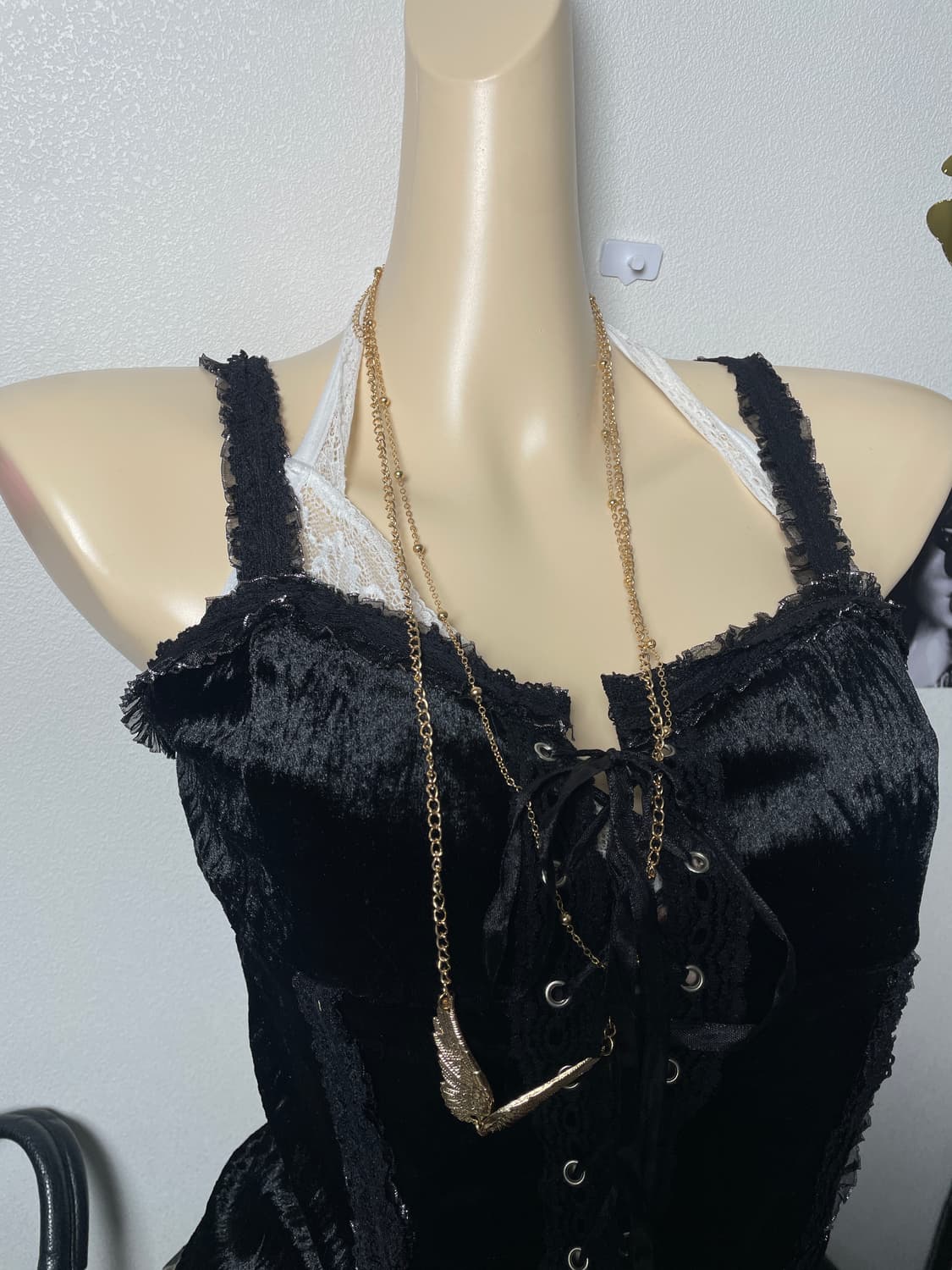 벨벳 레이스 나시 상품이미지2