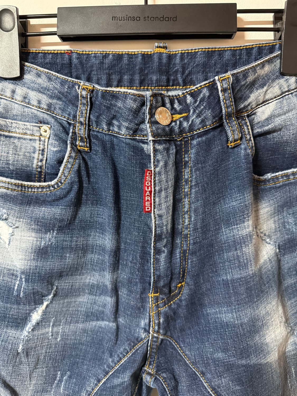 디스퀘어드2 타이디 바이커 데님 슬림핏 워싱 진 Y2K 상품이미지5