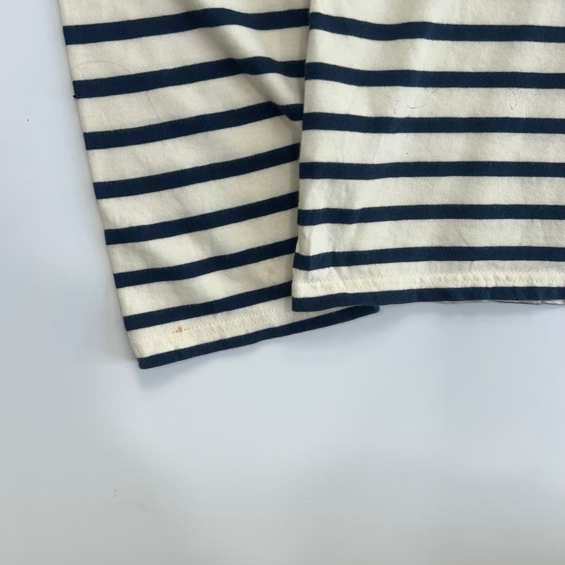 Saint james 네이비 스트라이프 롱 슬리브 상품이미지5