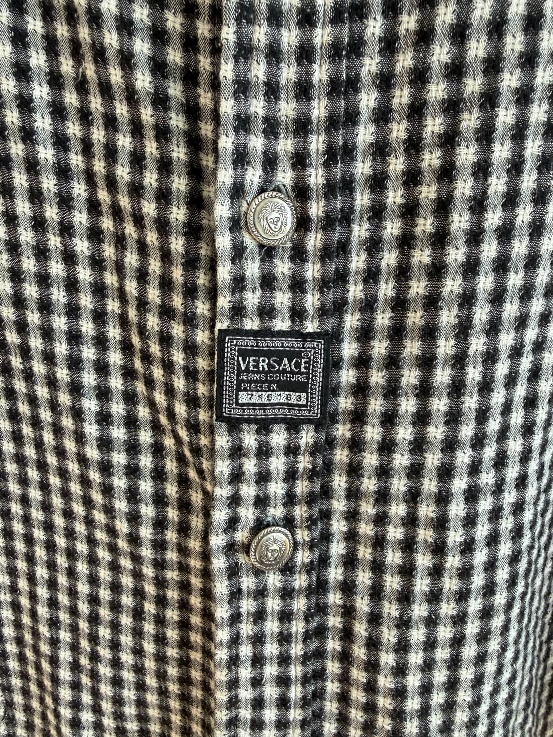 올드 베르사체 진스(VERSACE JEANS) 깅엄 체크셔츠(ITALY) 상품이미지3