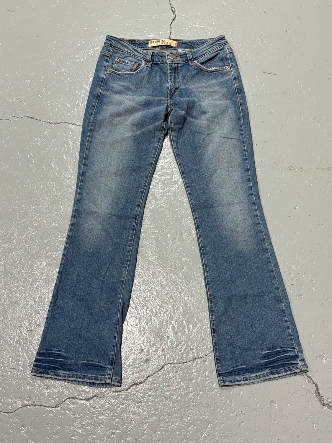 00s 리바이스(Levi's) 슈퍼로우 부츠컷 데님 팬츠 상품이미지1