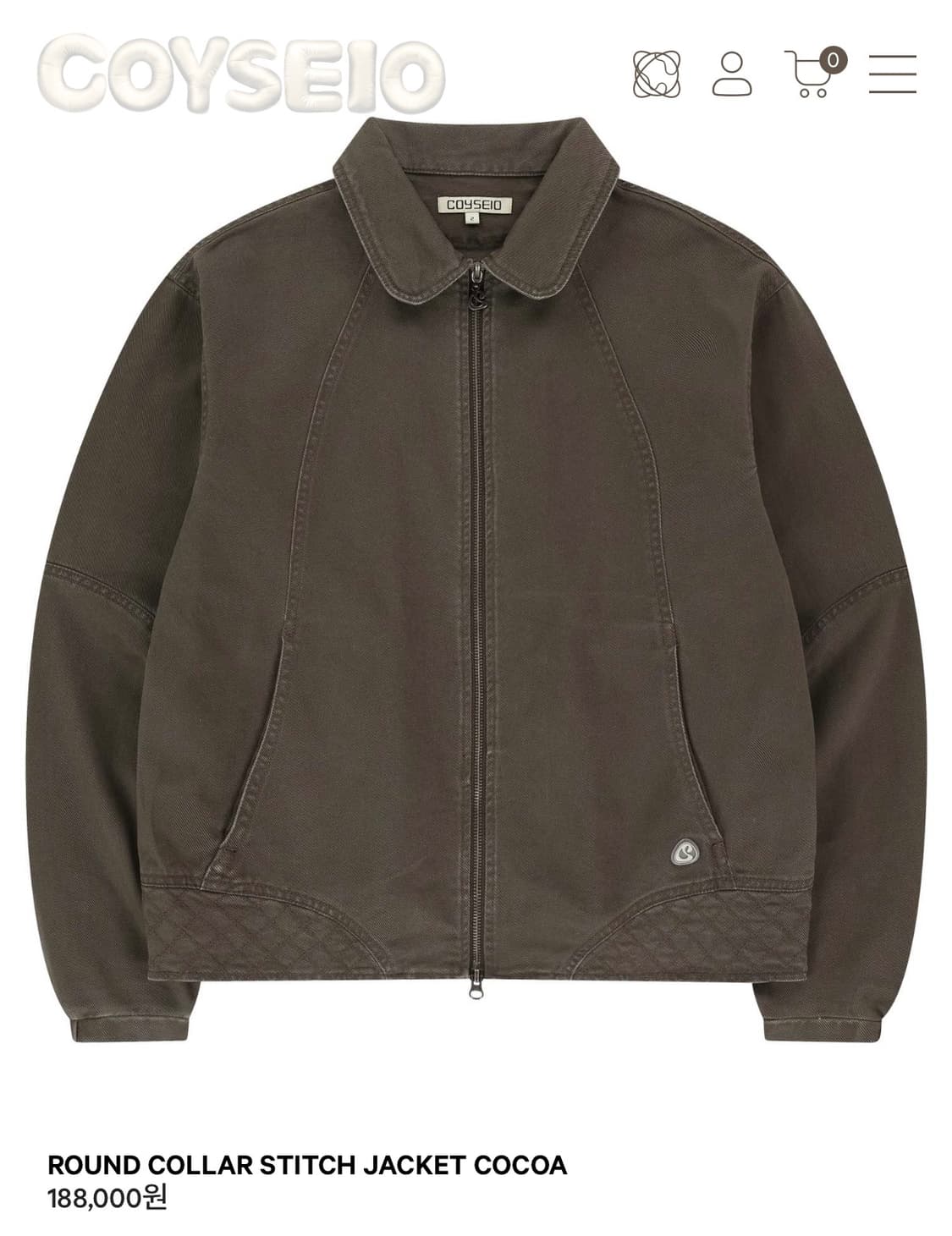 구해요) 코이세이오 ROUND COLLAR STITCH JACKET 상품이미지1