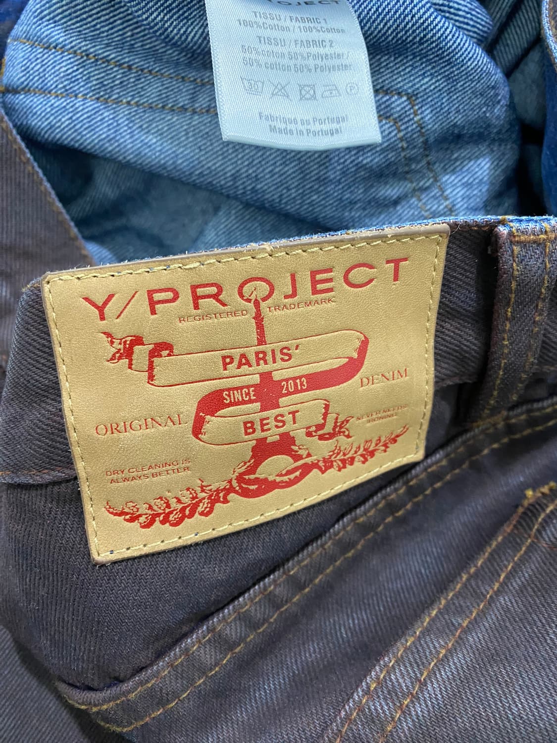 와이프로젝트 스냅 패턴 데님팬츠(31) 상품이미지5