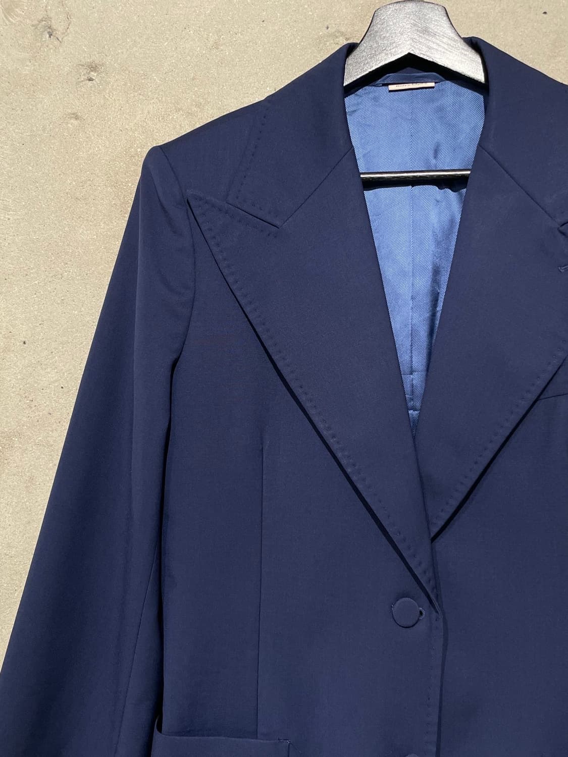 구찌 네이비 2B 패치 포켓 울 블레이저 상품이미지2