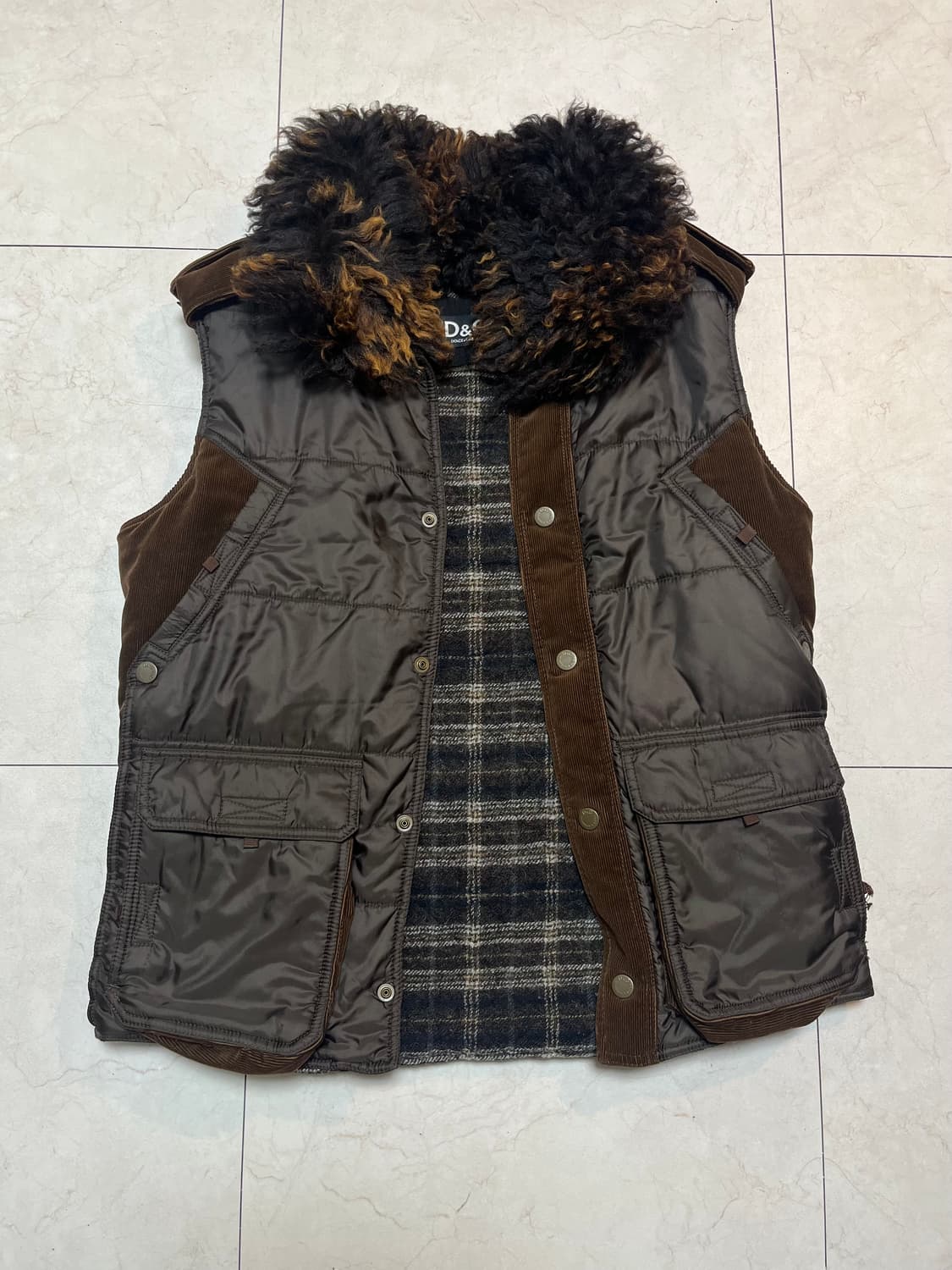 돌체앤가바나 퍼 코듀로이 울 베스트 상품이미지2