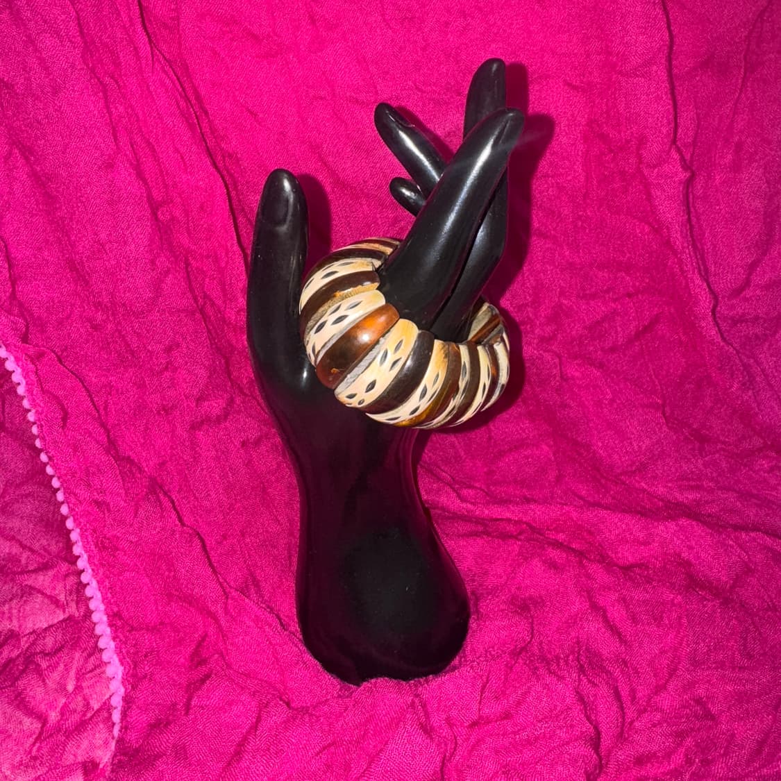Half moon wooden bracelet 상품이미지1