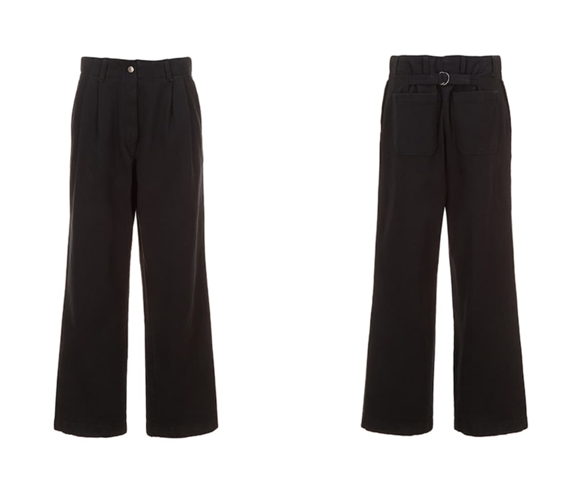 (제니착용)르17 르셉템버 LE17SEPTEMBRE 백 버클 와이드 팬츠 상품이미지4