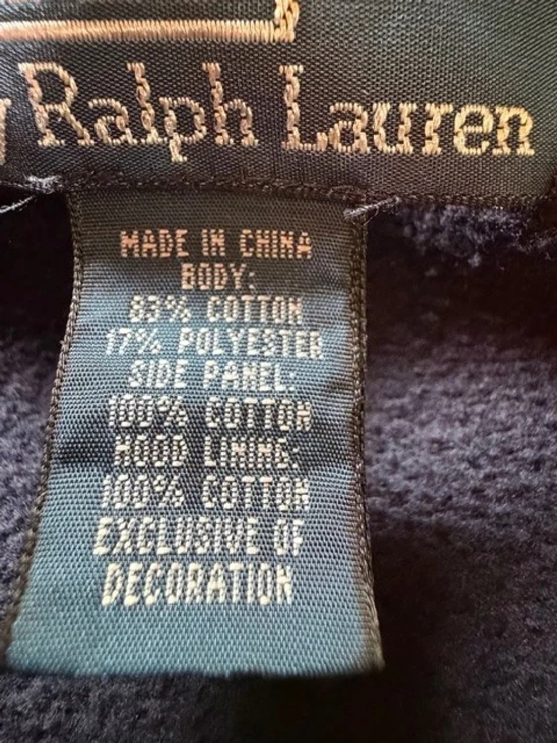 폴로 랄프 로렌 빅포니 네이비 스트라이프 후드 집업 상품이미지4