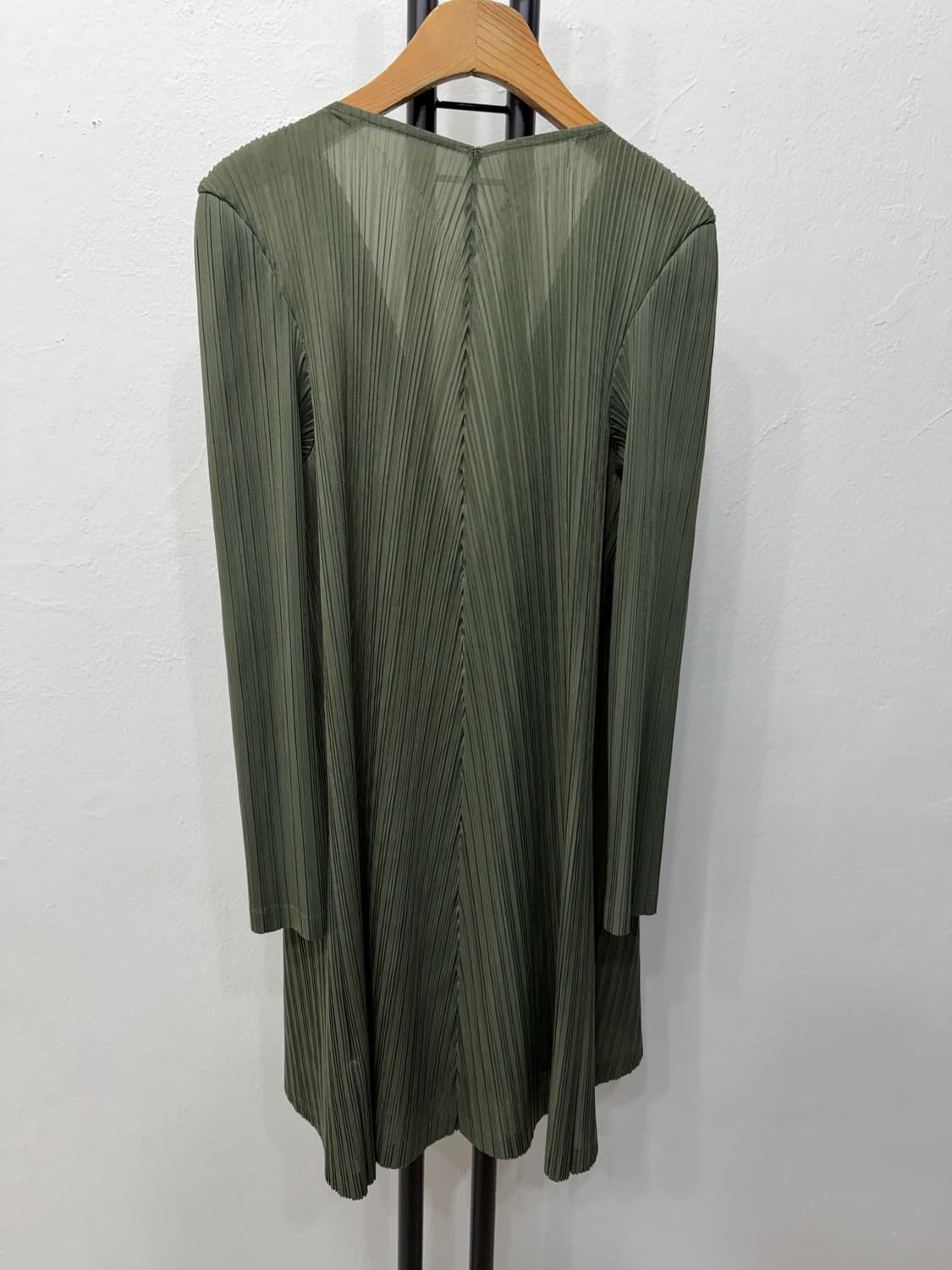 정품) 플리츠미 가디건 자켓 카키 F 상품이미지4