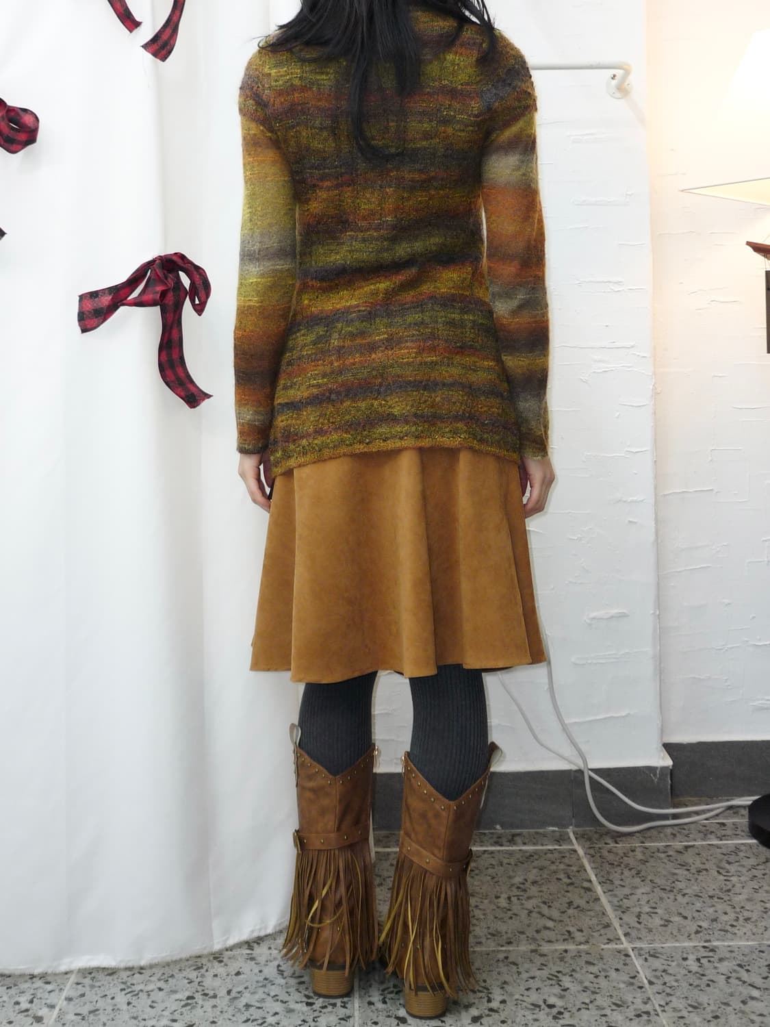 Warm taupe knit set 상품이미지2