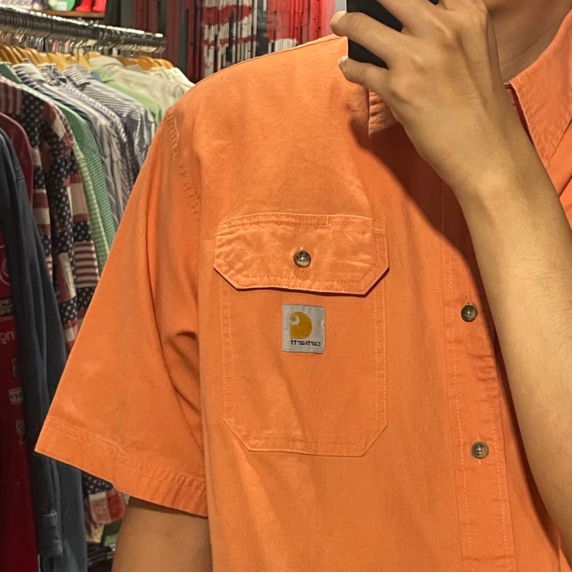 [IM] carhartt 칼하트 살구 반팔셔츠 상품이미지3
