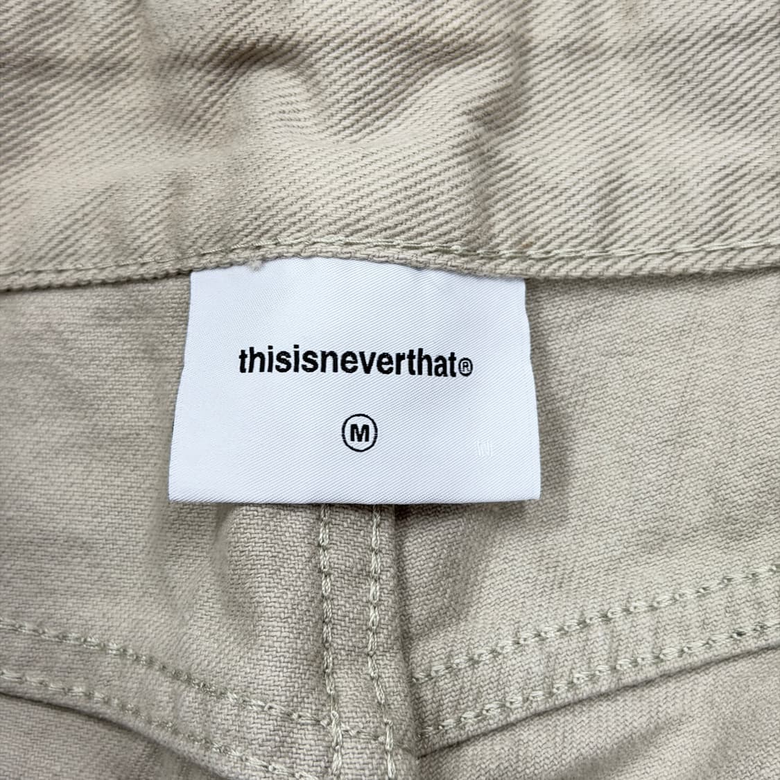 디스이즈네버댓 레귤러 진 팬츠 바지 크림 M 상품이미지3