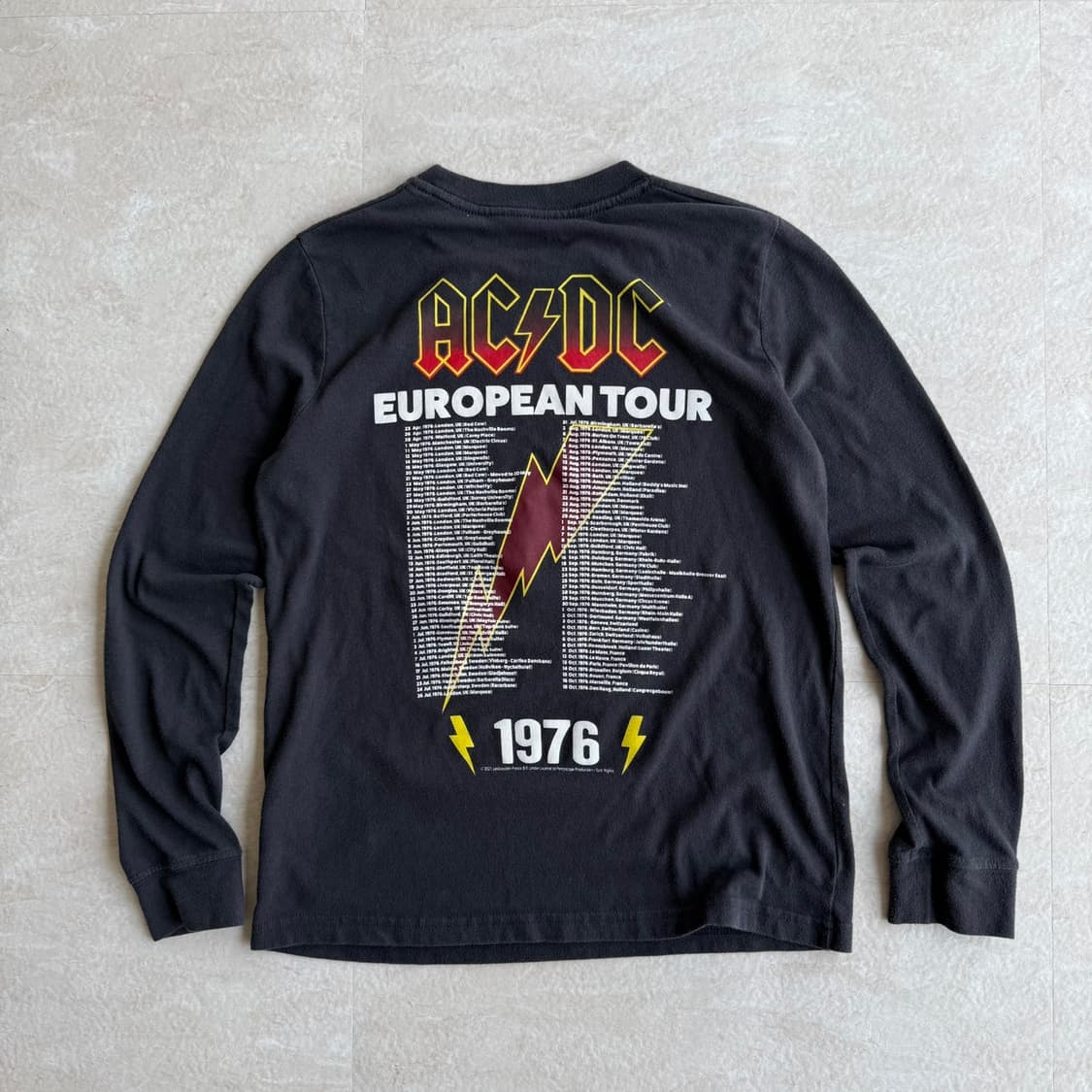 AC/DC 76 Tour 락티셔츠 상품이미지2