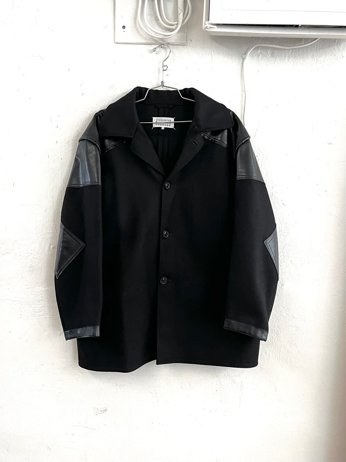 메종 마르지엘라 2021 FW 울 레더 패치워크 아티저널 자켓 상품이미지3