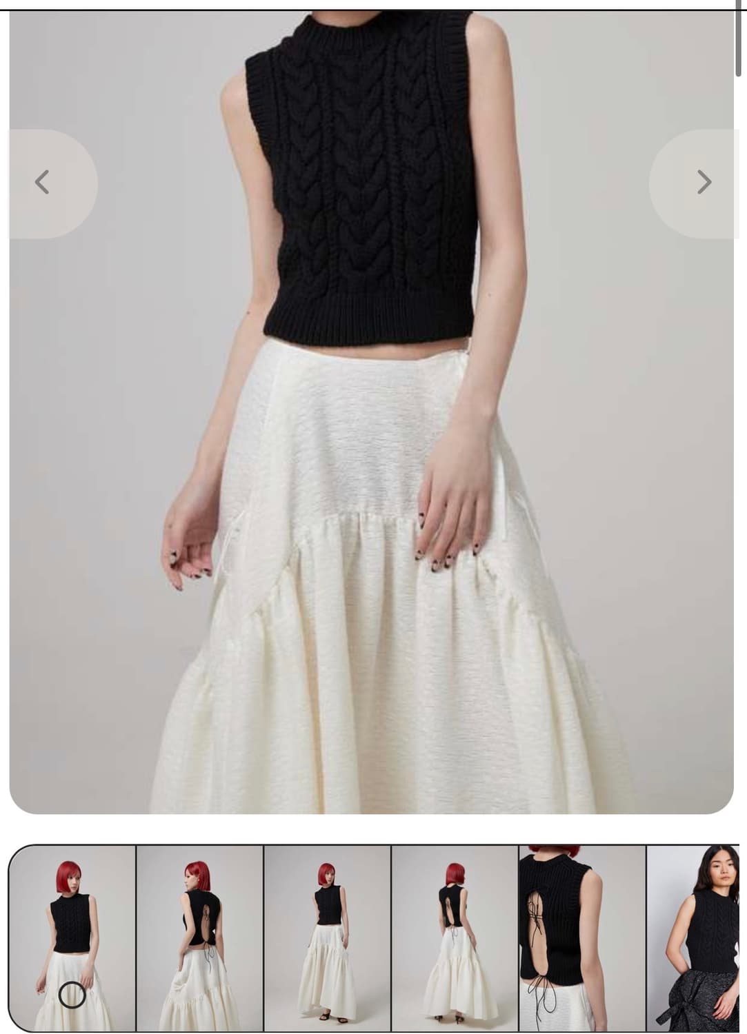 세실리에 반센 니트조끼 상품이미지3