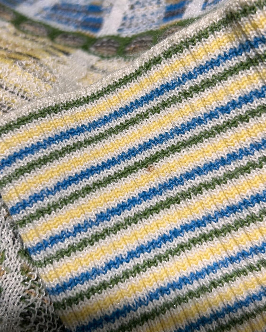 L 미쏘니 스포츠 옐로우 스트라이프 카라 니트 상품이미지7