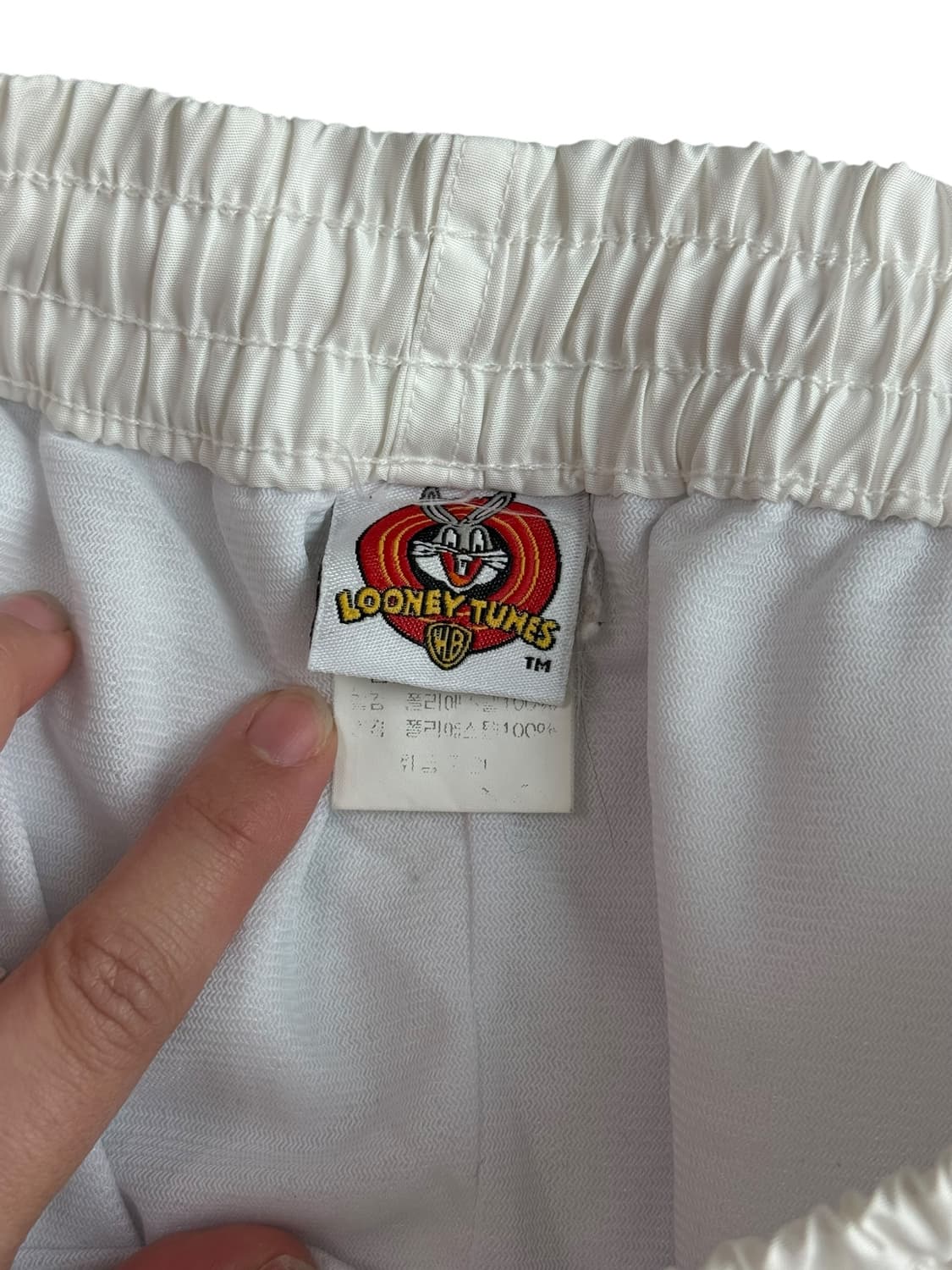 루니튠즈 화이트 조거팬츠 상품이미지8