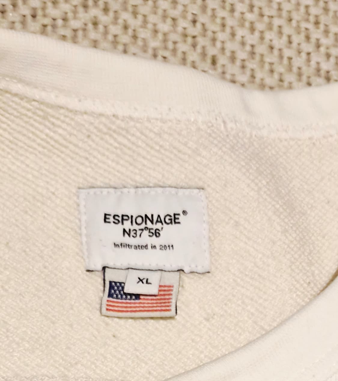 에스피오나지 피그먼트 스웻셔츠 XL  상품이미지5