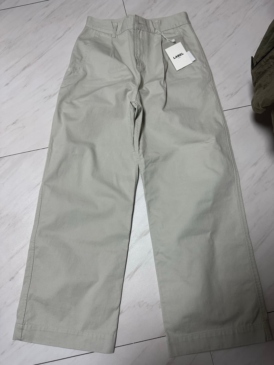 라벨아카이브 아이보리 면팬츠 상품이미지1