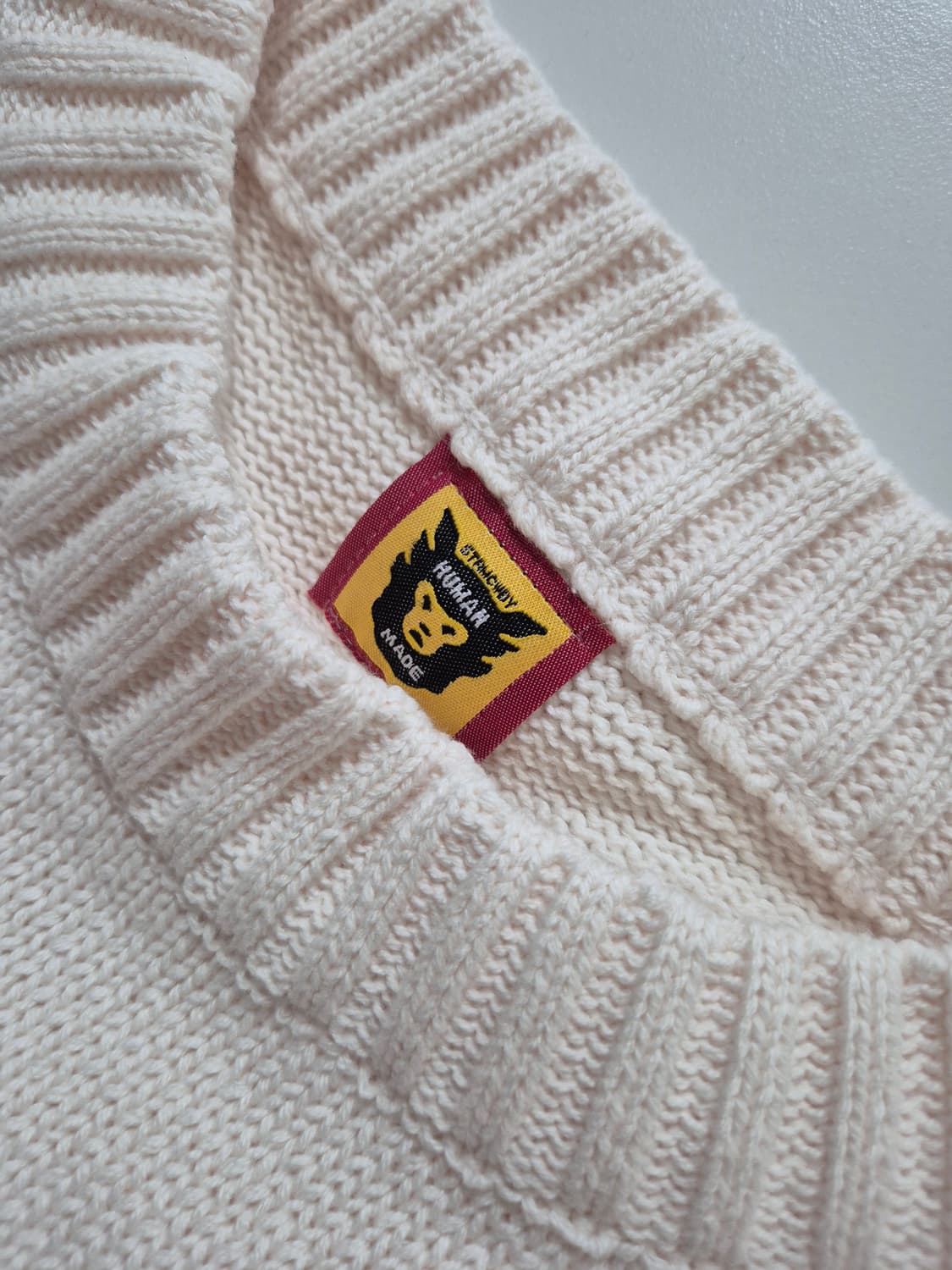휴먼메이드 닥스 니트 화이트 L (새상품) 상품이미지3