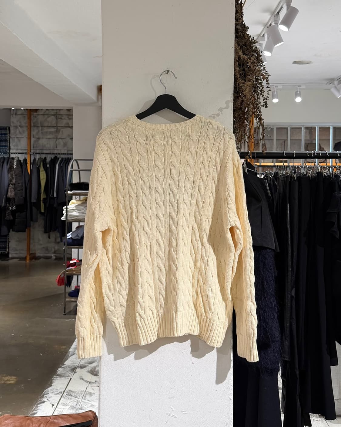 폴로 랄프로렌 아이보리 하트 케이블 니트 스웨터 상품이미지6