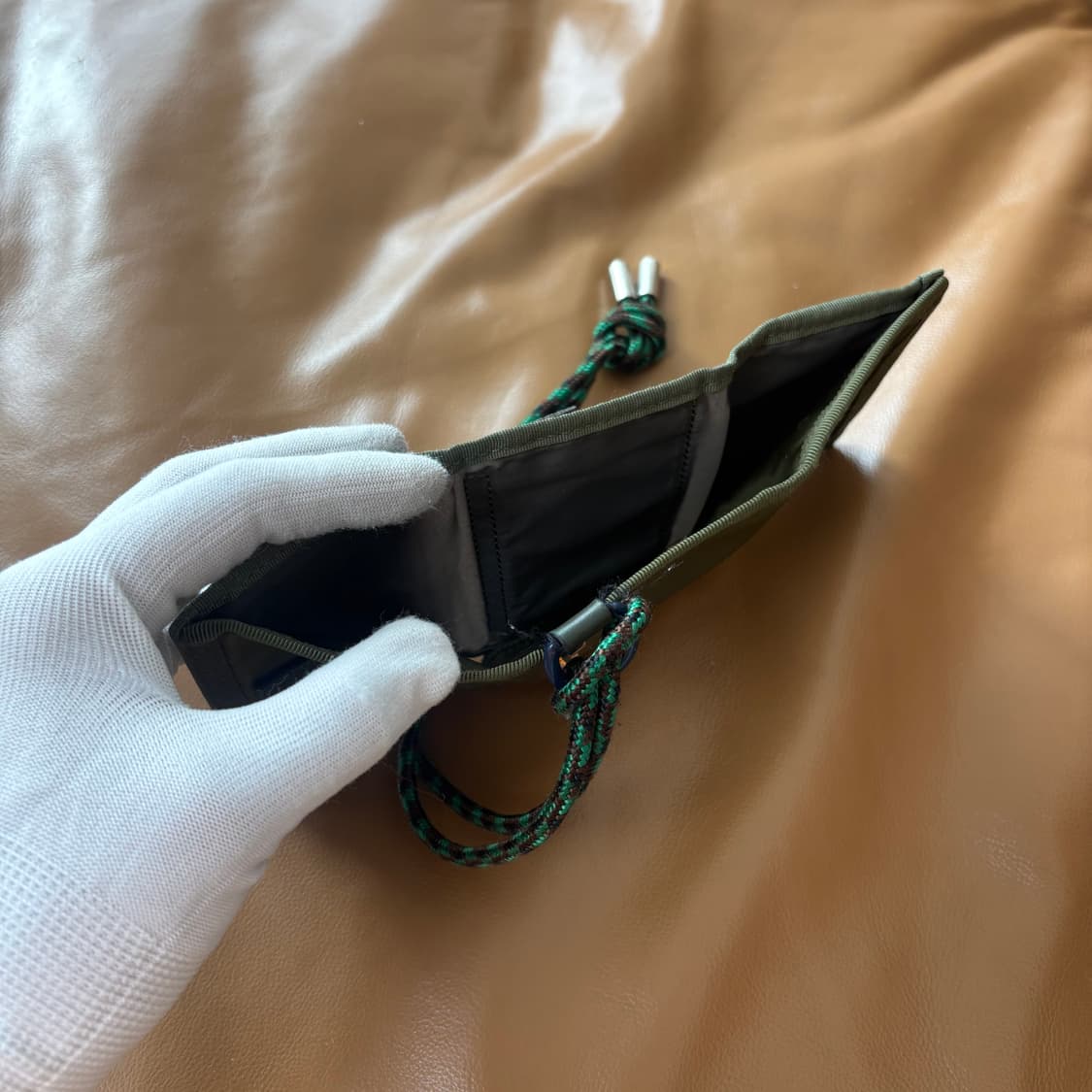 PORTER SACAI 포터 사카이 월렛 지갑 올리브 카키 상품이미지7