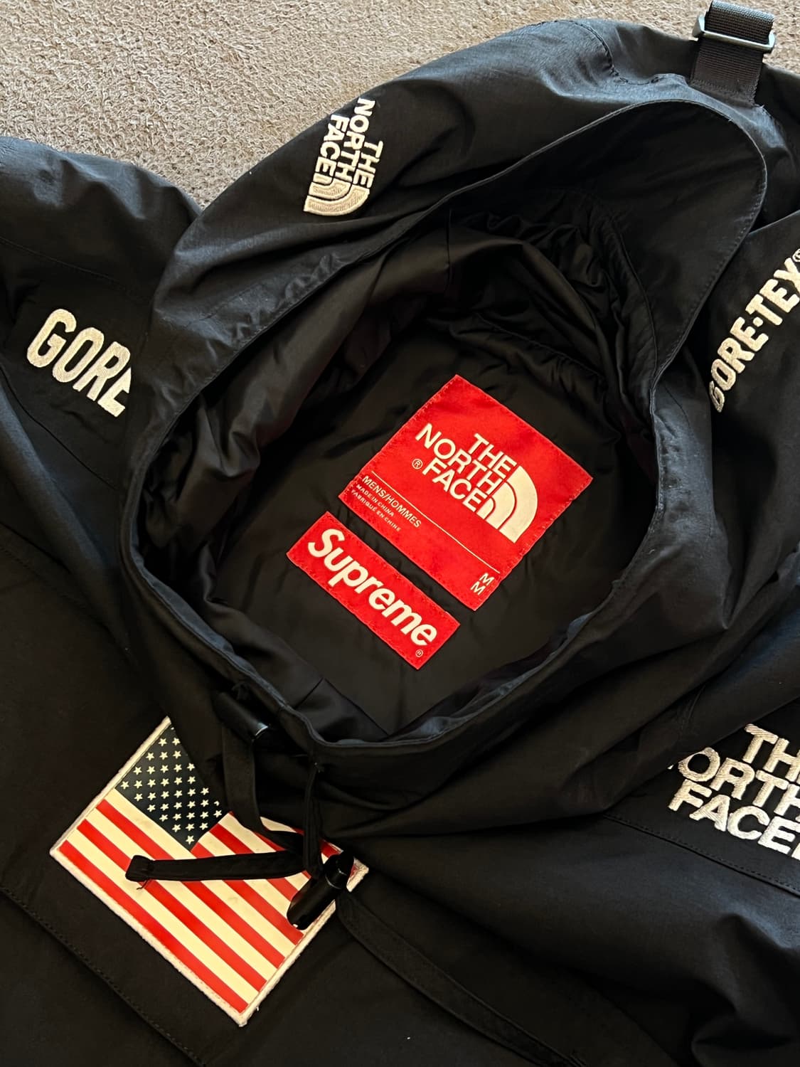슈프림 노스페이스 성조기 고어텍스 풀오버 자켓 처분  상품이미지4