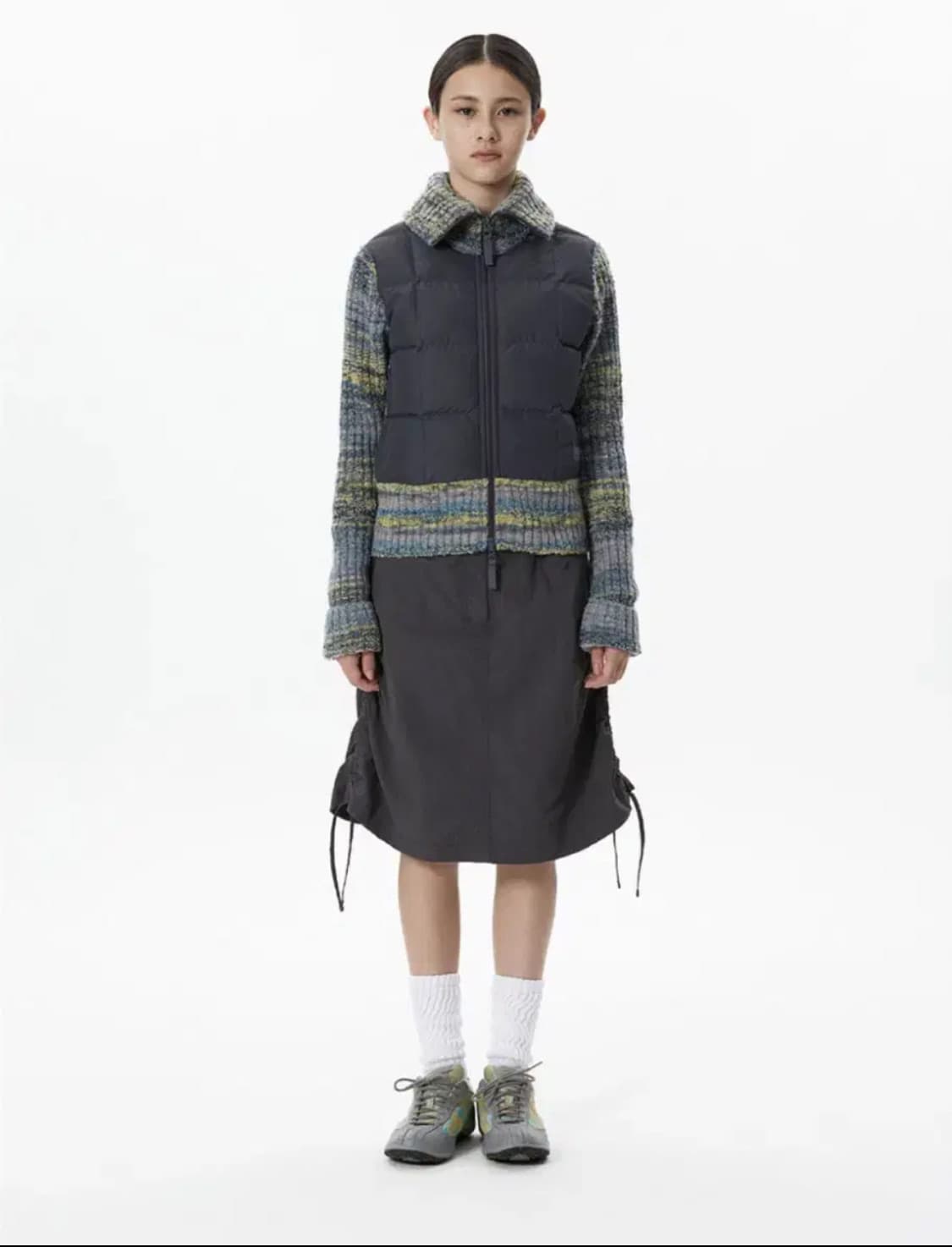 썬러브 스커트 차콜 상품이미지1