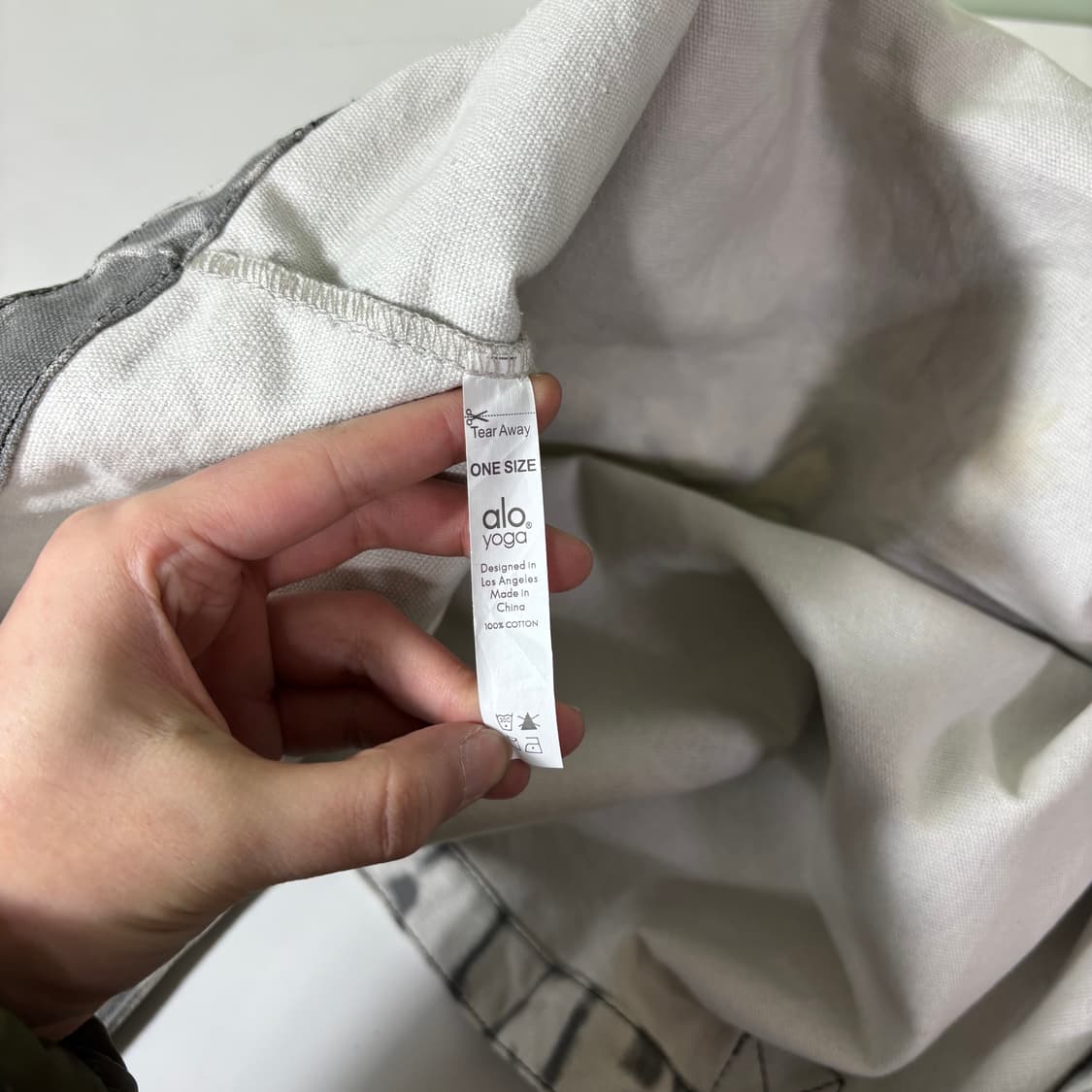 OS 알로 ALO 블리치 요가 아이코닉 캔버스 에코백 상품이미지3