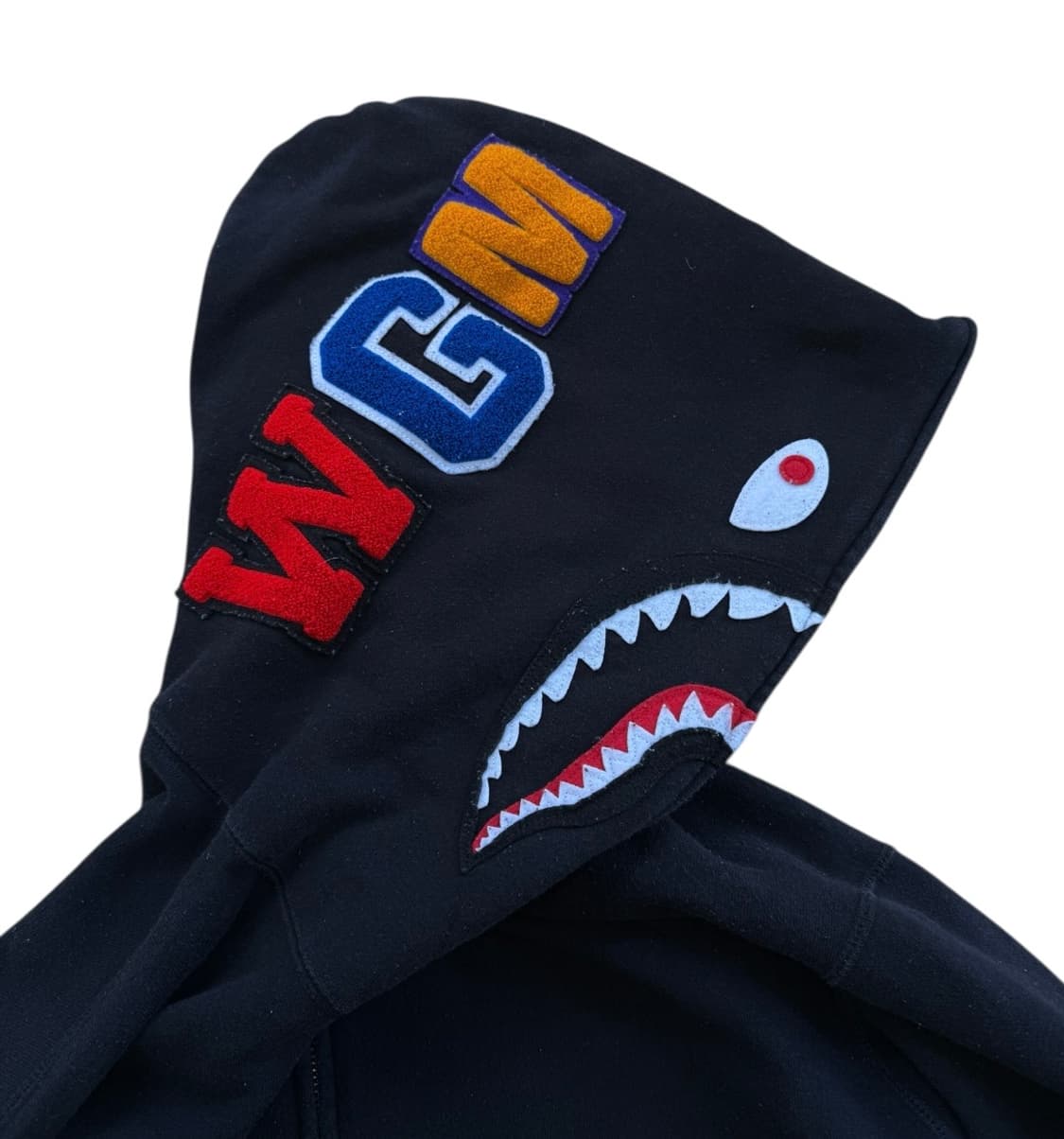 베이프 퍼플카모 샤크 후드집업 상품이미지7