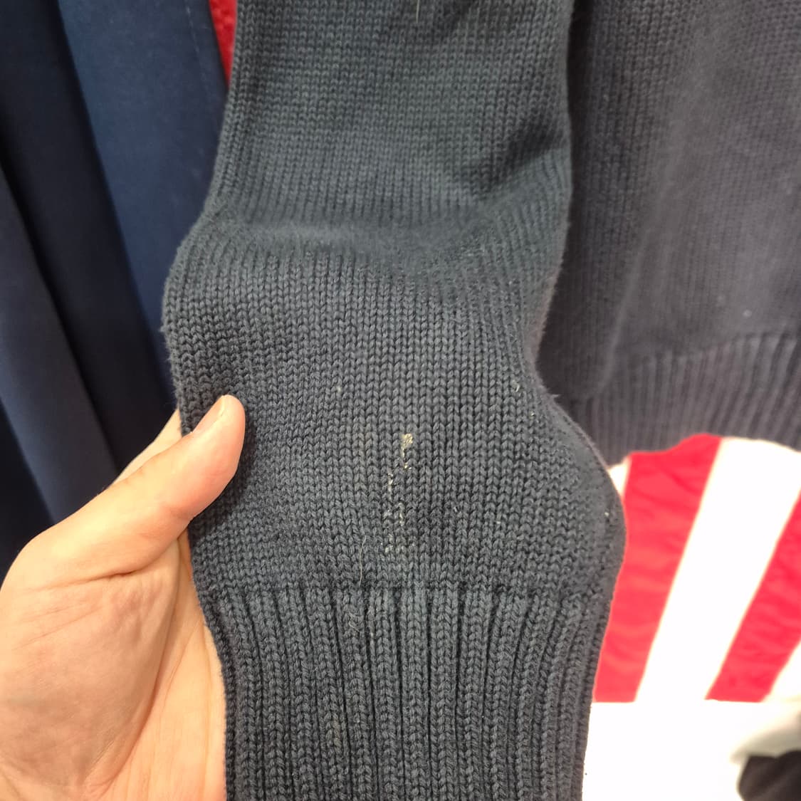 1990-00s LLBEAN 엘엘빈 코튼 반집업 신칠라 상품이미지6