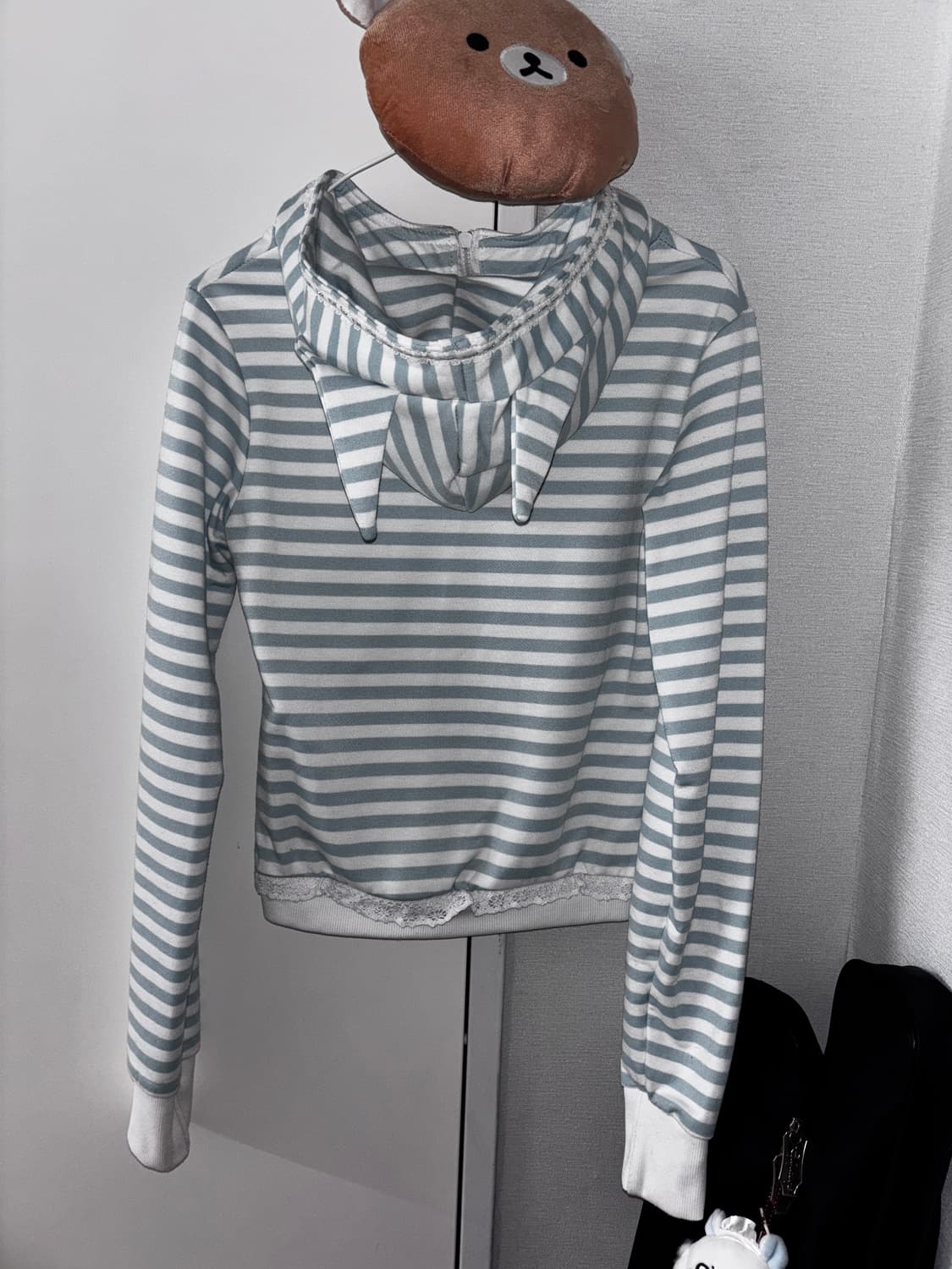 Mint stripe hooded Zip-up 상품이미지2
