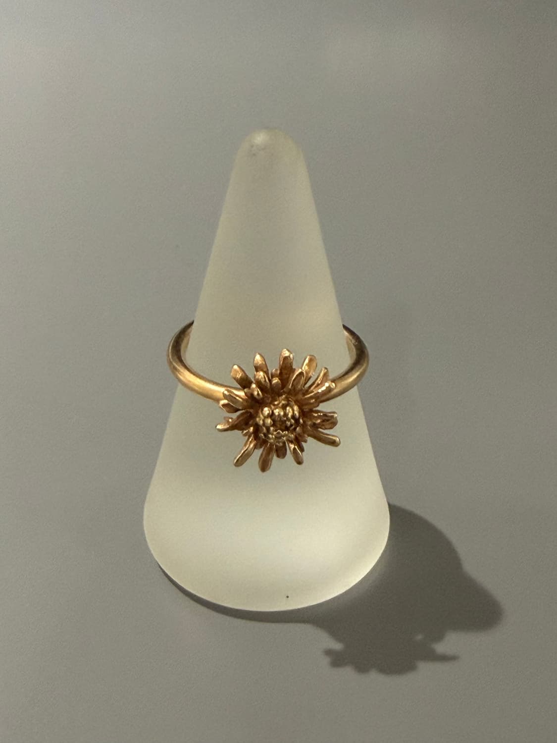 [14호] 디올 빈티지 18k 핑크골드 민들레 반지 상품이미지1