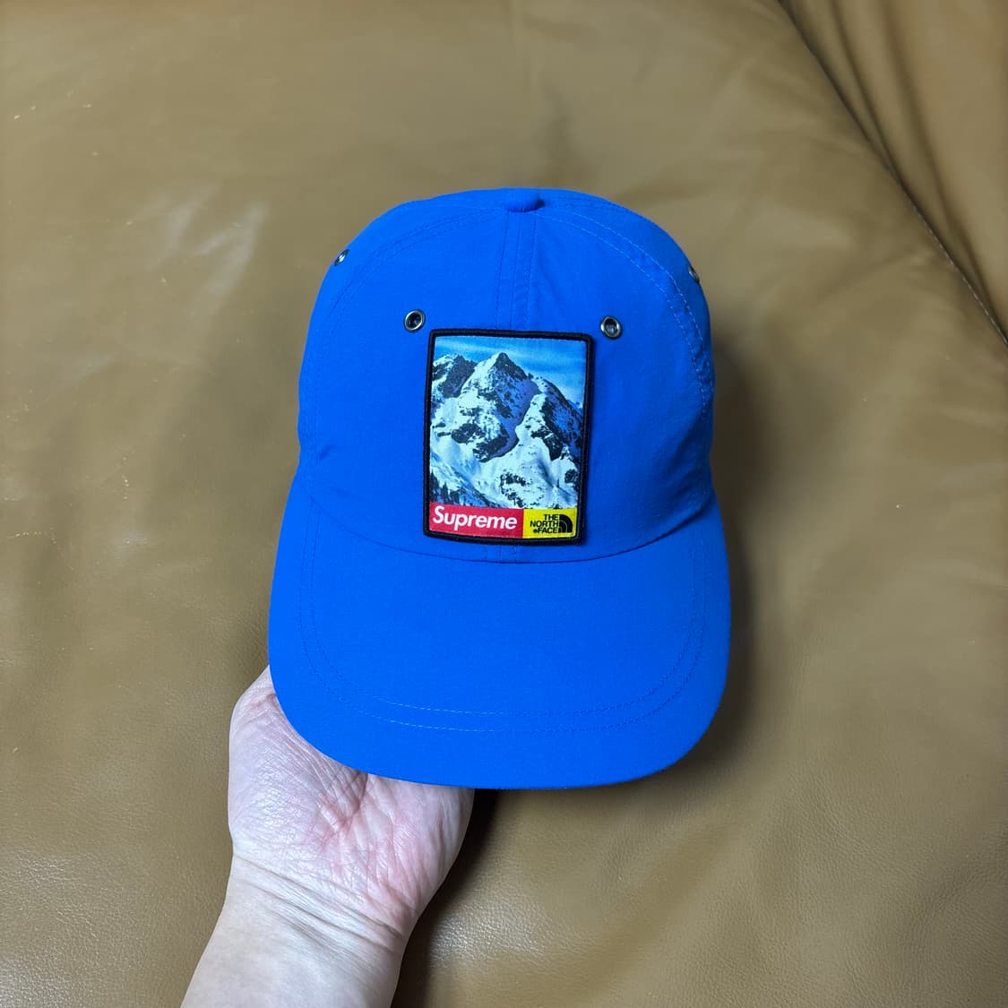 슈프림 노스페이스 6패널 볼캡 모자 설산 블루 상품이미지2