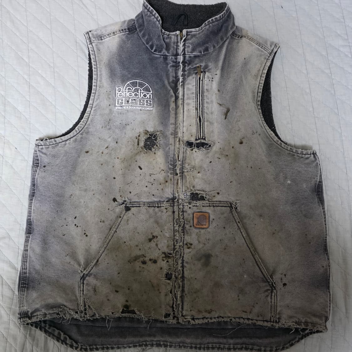 [XL] REPAIR 빈티지 칼하트 베스트 V33-001 트래쉬드 페이드 상품이미지1