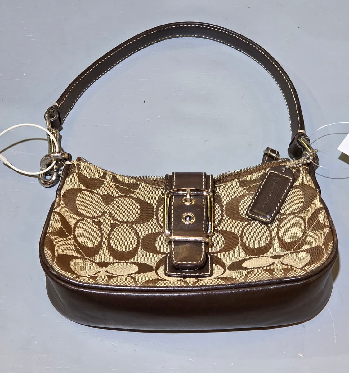 Coach 코치 패턴 브라운 미니버클백 상품이미지2