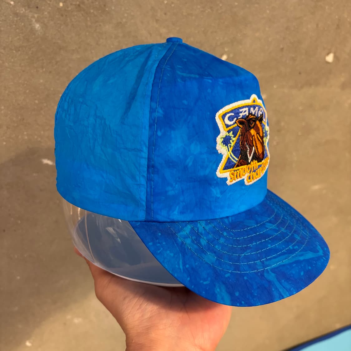 새상품 90s USA 빈티지 카멜 시가렛 볼캡 스냅백 모자 상품이미지4