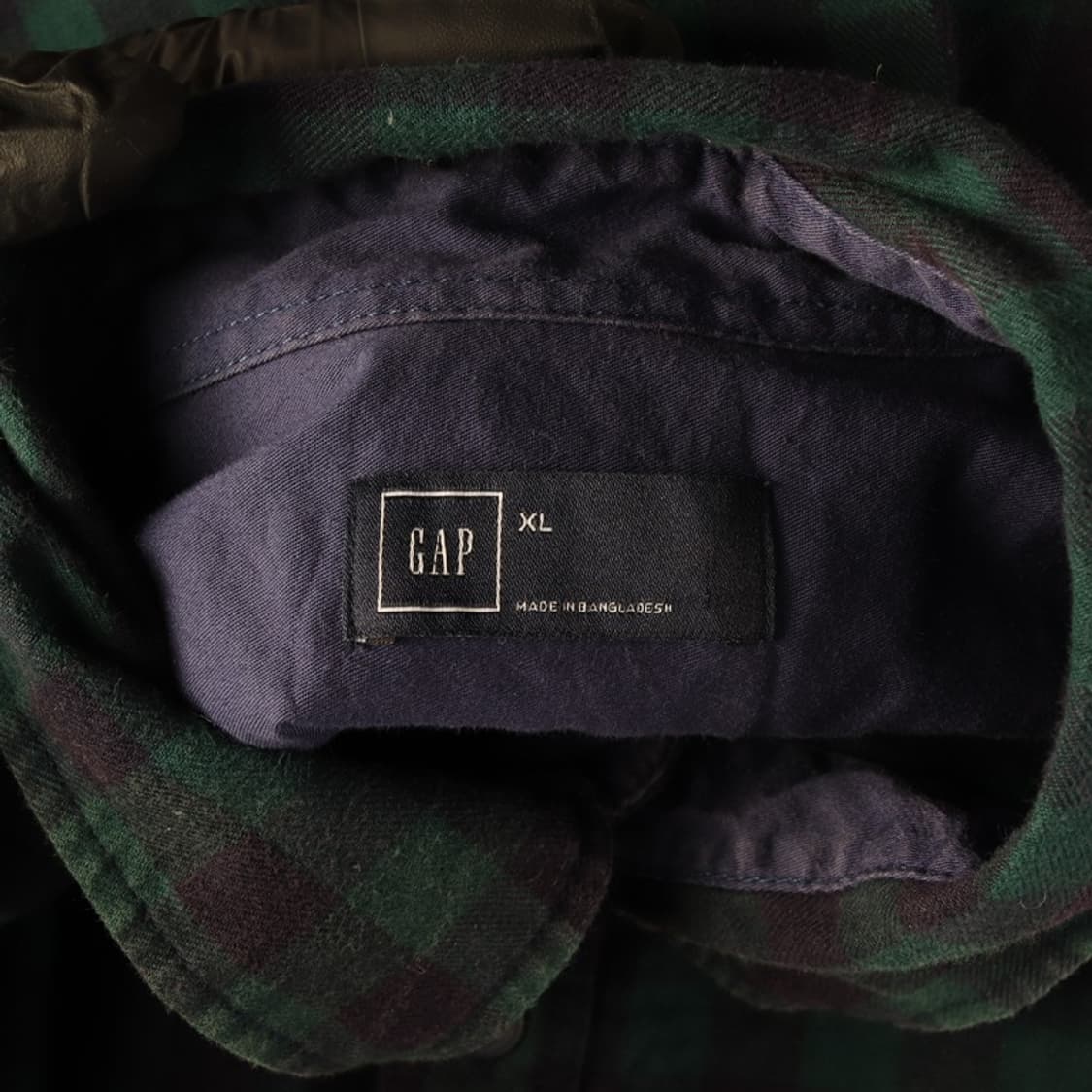 GAP 빈티지 블랙워치 체크 플란넬 워크 셔츠 XL 상품이미지5