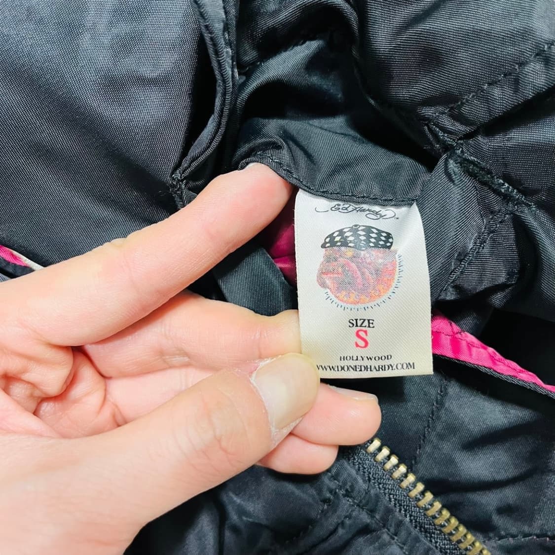 에드 하디 펑크 올드스쿨 타투 스컬 봄버 자켓 상품이미지6