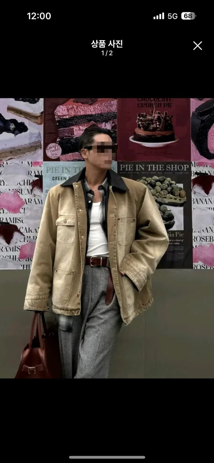 듀드나인 퓨에르옴므 캐리오버 레더 카라 캔버스 워크자켓 상품이미지4