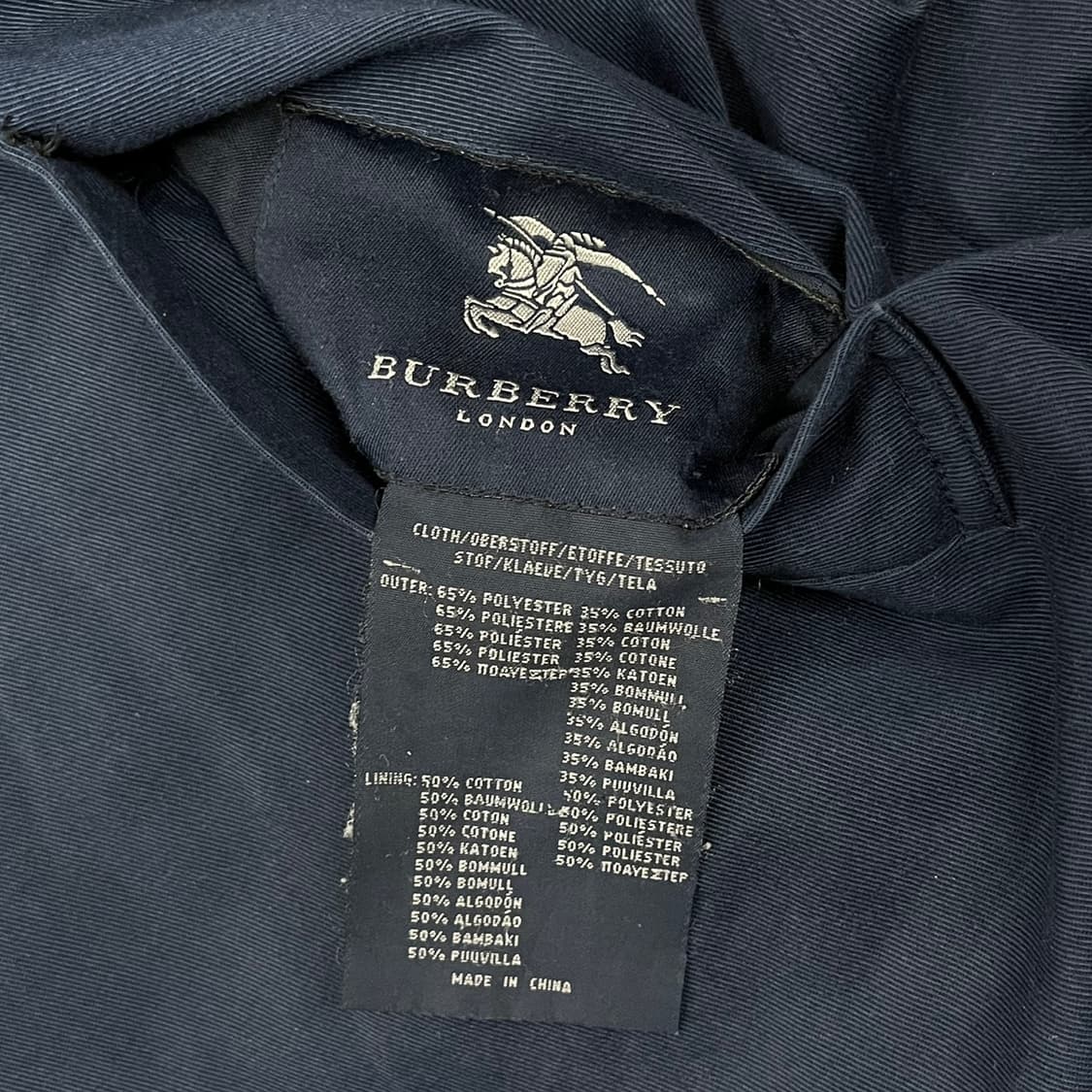 [정품] 버버리 체크 패턴 집업 네이비 양면 자켓 b17 상품이미지9
