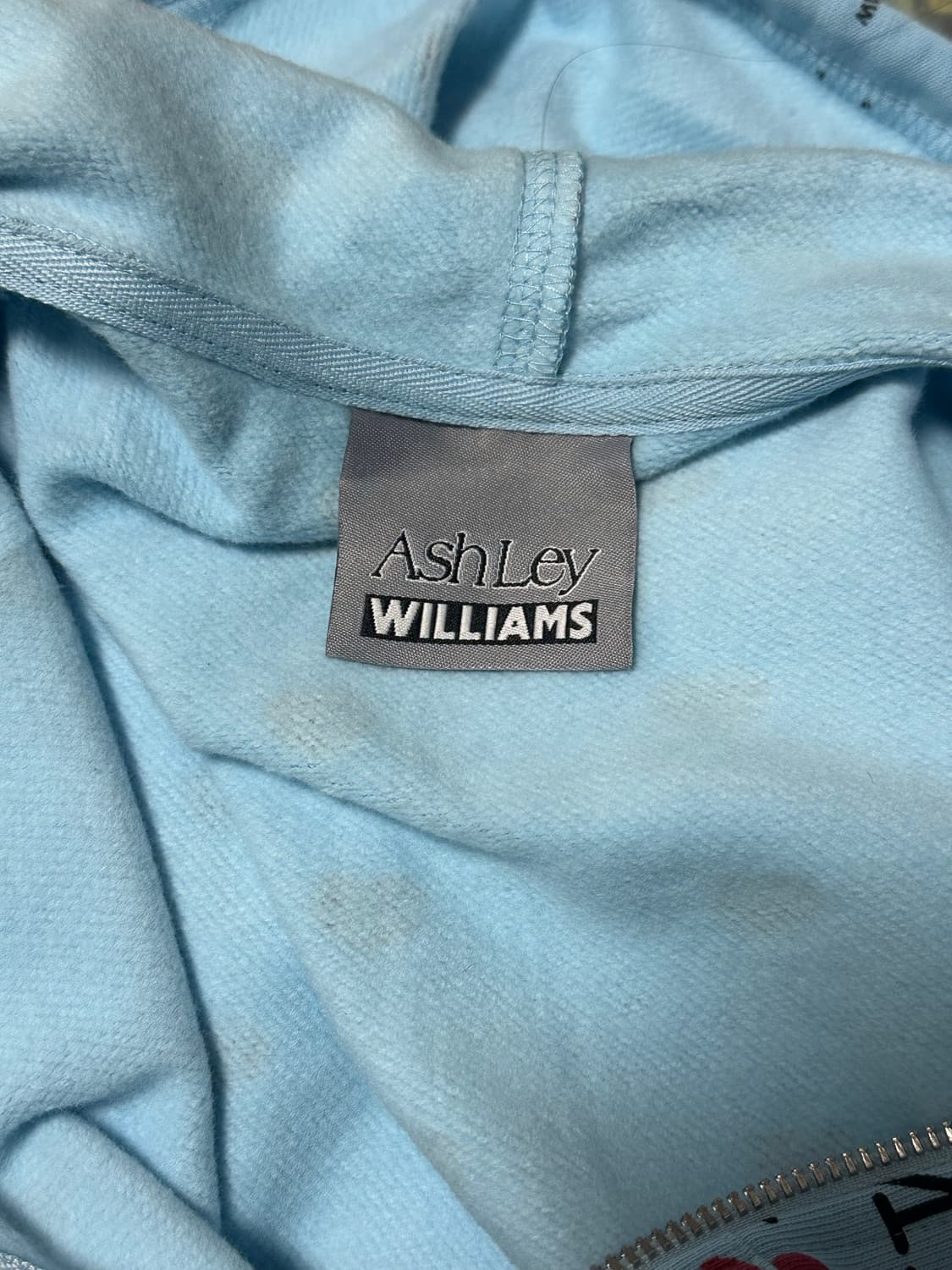 애슐리윌리엄스 후드 크롭 블루 상품이미지3