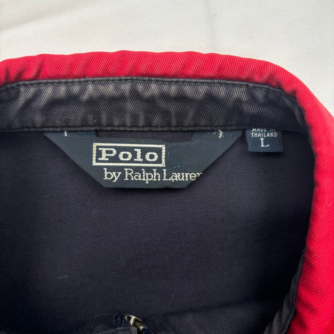 폴로 랄프로렌 레드 포니 네이비 배색 스윙톱 L 상품이미지7