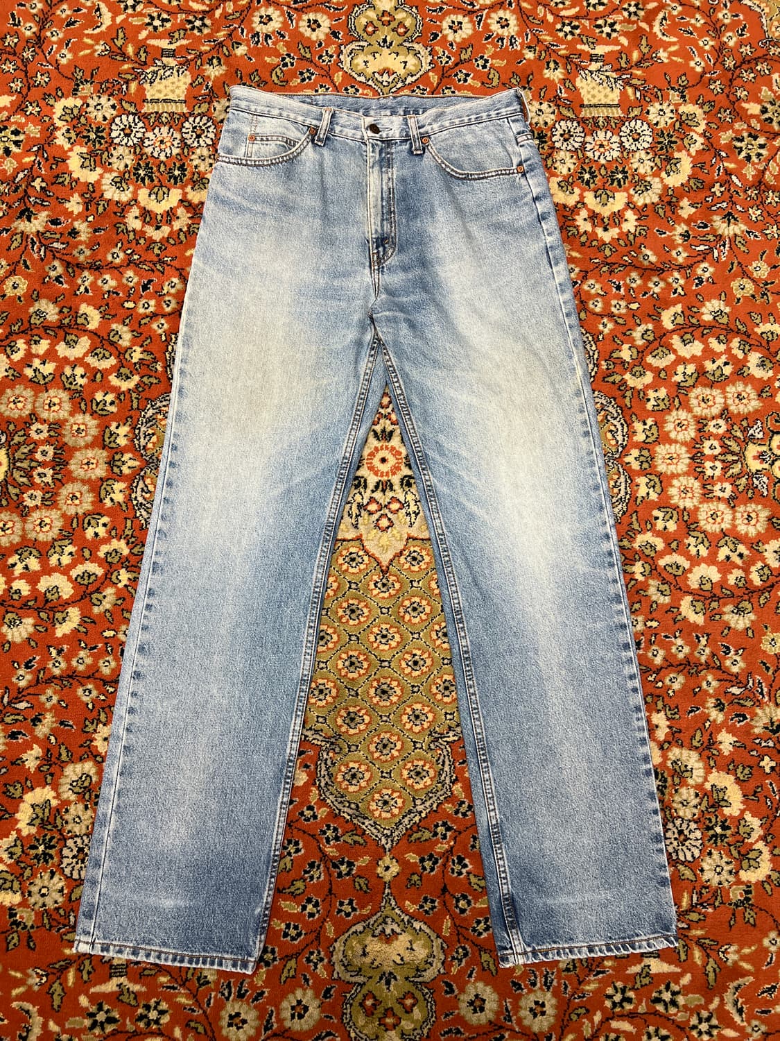 [33] 리바이스 220 빈티지 오렌지탭 연청 데님팬츠 상품이미지1