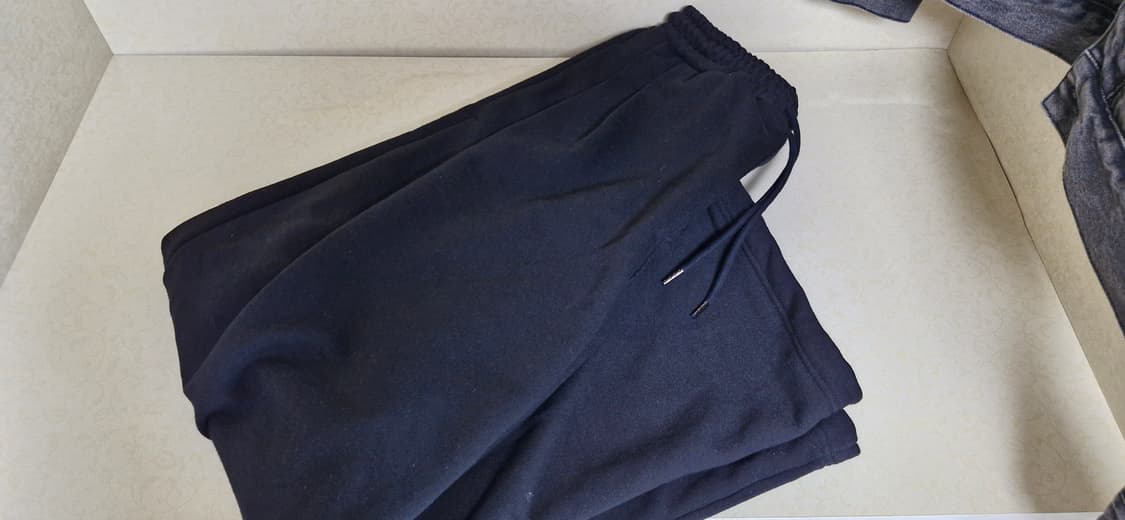 유니온블루 투턱 와이드 스웻팬츠(M) 상품이미지4