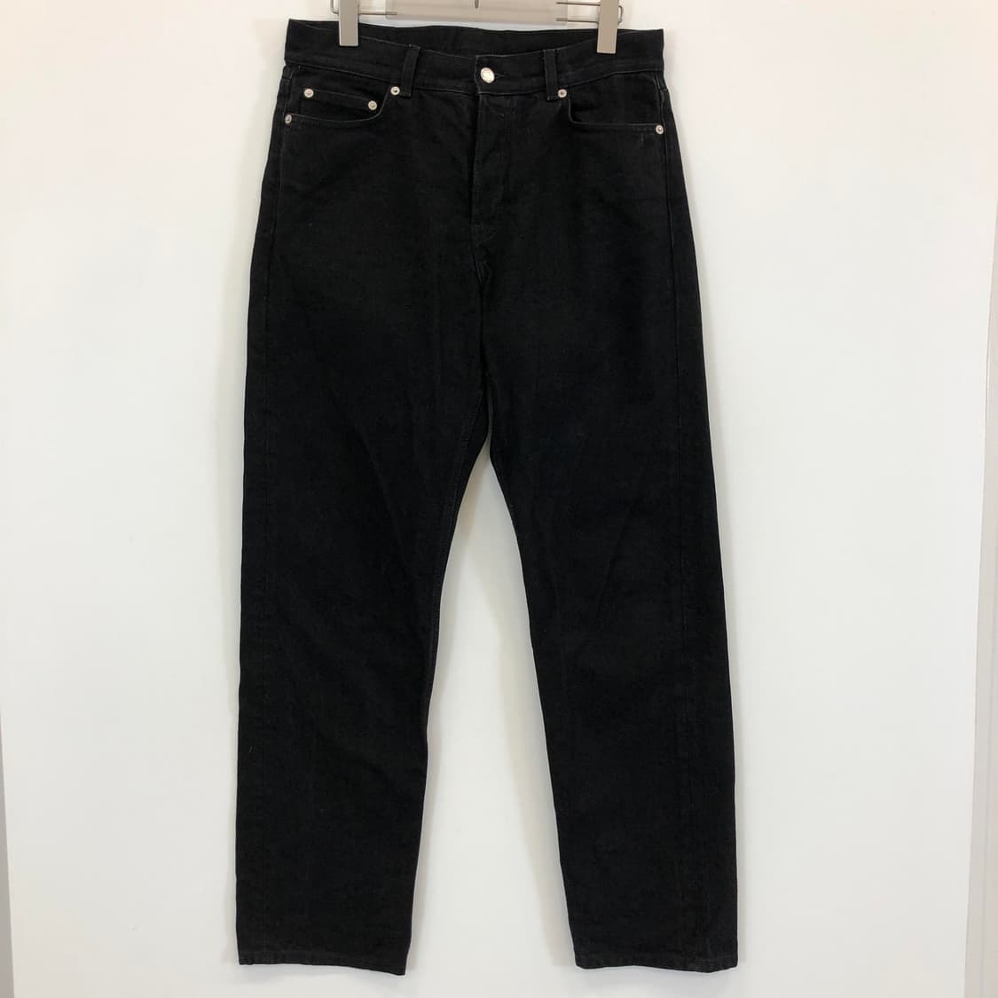 아르켓 루즈 스트레이트 블랙데님진 32 인치 상품이미지1