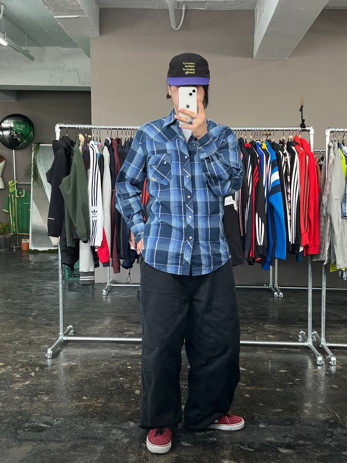 랭글러 웨스턴 체크 셔츠 상품이미지5